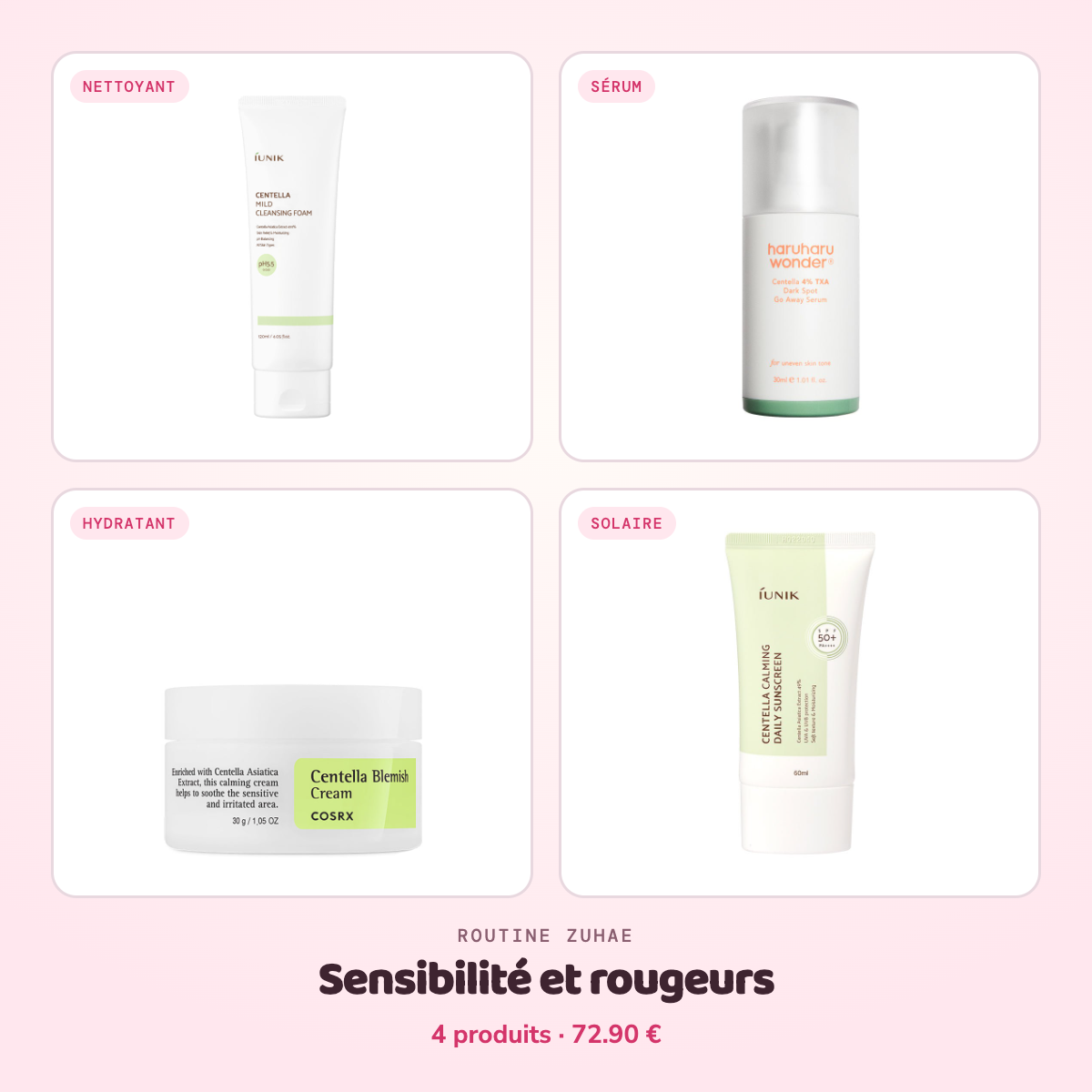 Zuhae Routine rougeurs